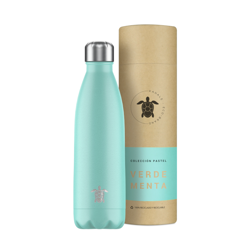 Kahale Bouteille isotherme en acier inoxydable vert menthe 500 ml
