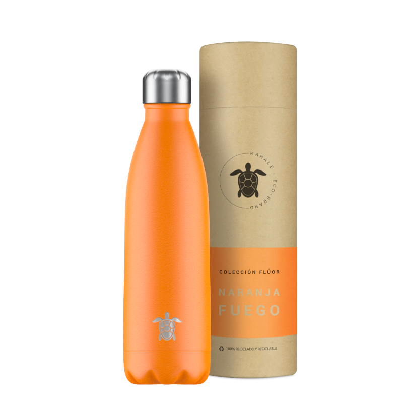 Bottiglia termica Kahale Fire Orange in acciaio inossidabile da 500 ml