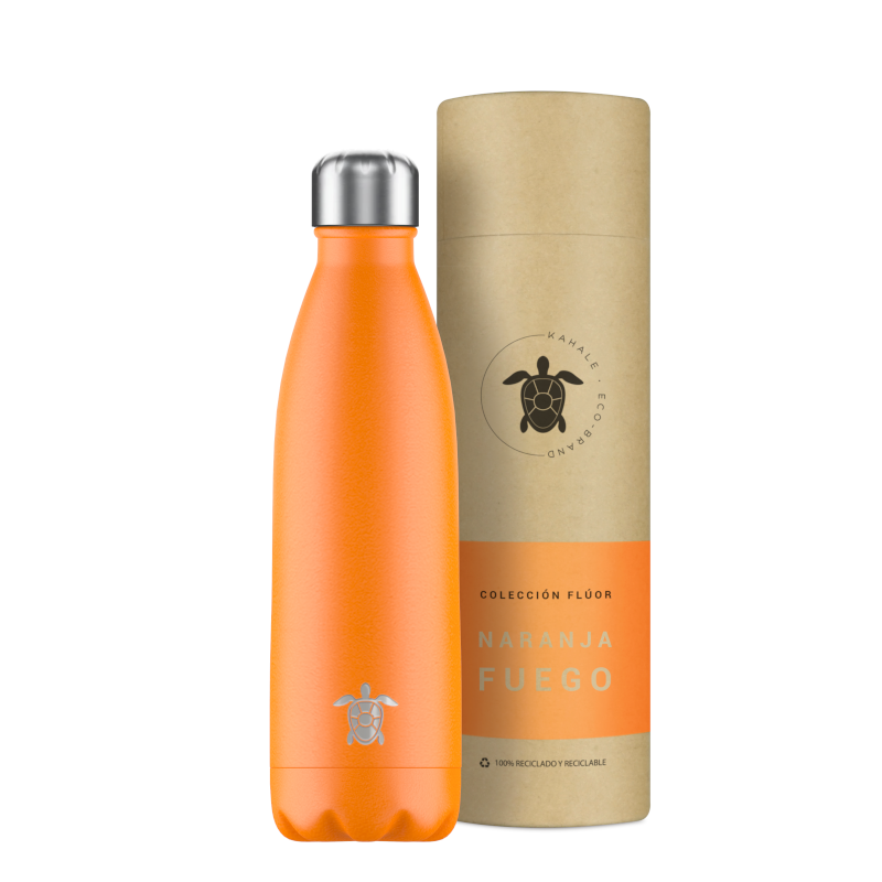 Kahale Fire Orange Stainless Steel Thermal Bottle 500ml