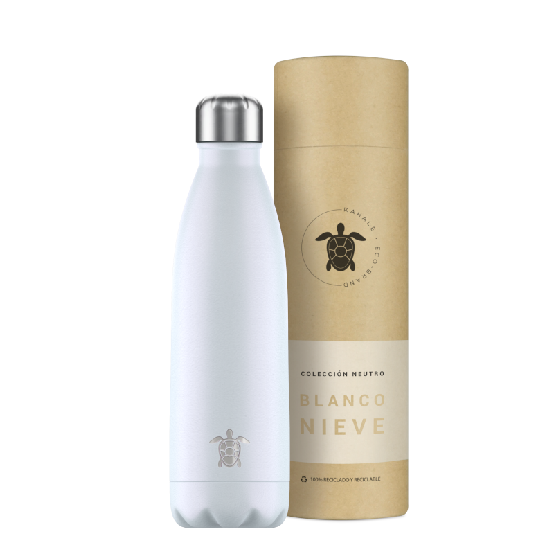 Bottiglia termica Kahale Snow White in acciaio inossidabile da 500 ml Bottiglia termica Kahale Snow White in acciaio inossidabile da 500 ml