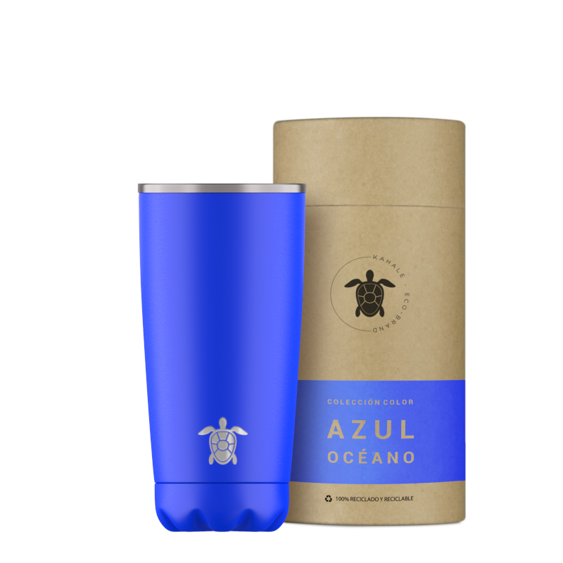Kahale Thermo-Kaffeetasse Edelstahl Ozeanblau 500ml Kahale Thermo-Kaffeetasse Edelstahl Ozeanblau 500ml