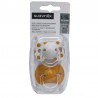 SUAVINEX Chupeta SX Pro Tetina Fisiológica de Silicone 6-18 Meses 2 Unidades (Círculos-Laranja)