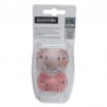 Chupeta SUAVINEX SX Pro Tetina Fisiológica de Silicone 6-18 Meses 2 Unidades (Flor Espiga-Rosa)