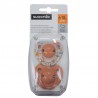 SUAVINEX Pacifier Anatomical Latex Teat 6-18M x2 (PinkBicis-Pink)