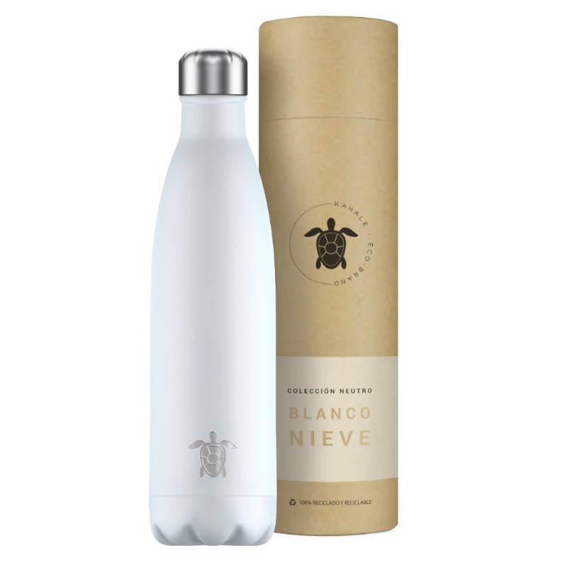 Bottiglia termica Kahale Snow White in acciaio inossidabile da 750 ml
