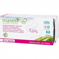 Masmi Protège-slips Adaptables Flex Masmi Coton Naturel