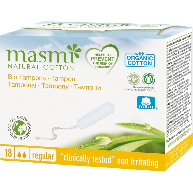 Masmi Digital Tampons Masmi Natural Cotton Regular 22 Einheiten