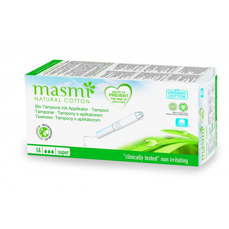 Masmi Masmi Super Tampons en Coton Naturel 14 unités