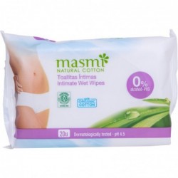Masmi Women's Intimate Wet Wipes 20 Units