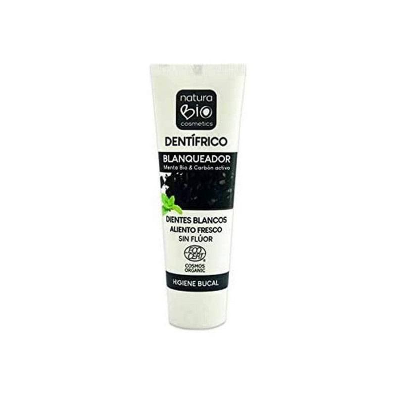 Naturabio Bio Dentifricio Sbiancante alla Menta e Carbone Attivo 75ml