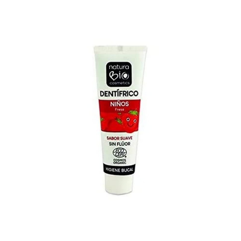 Naturabio Dentifrice Enfant 50 Fraise Sans Fluor 50 ml Naturabio Dentifrice Enfant 50 Fraise Sans Fluor 50 ml
