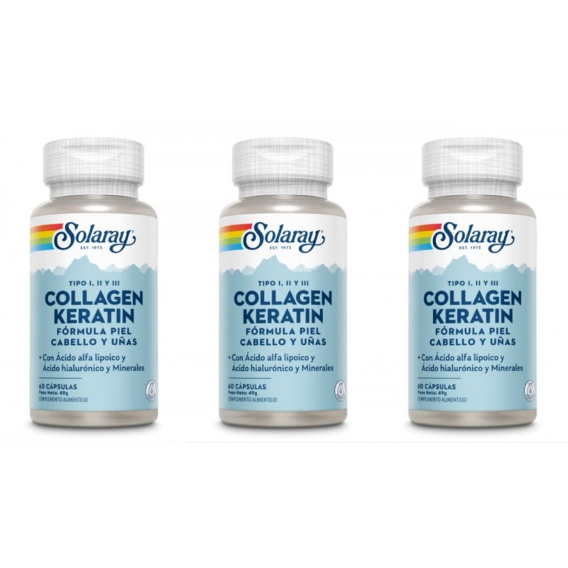 Solaray Collagène Kératine 60 Capsules Solaray Collagène Kératine 60 Capsules