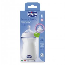 CHICCO Natural Feeling Fast Flow Baby Bottle 330ML 6m+