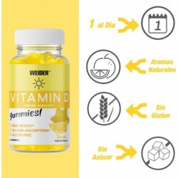 Weider Energy Boost Gummies Vitamin D 50 Gummies
