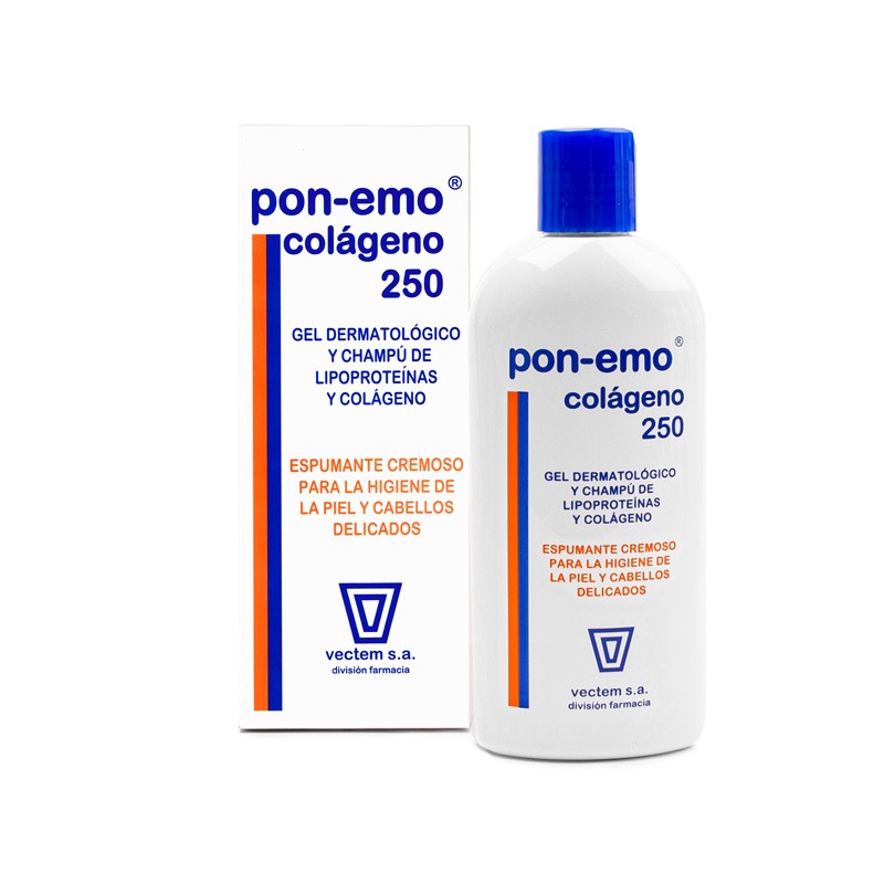 PON-EMO Gel-Champô de Colágeno para Pele e Cabelos Delicados 250ml PON-EMO Gel-Champô de Colágeno para Pele e Cabelos Delicados 250ml