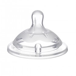 CHICCO 2xNatural Feeling Sauger, einstellbarer Durchfluss, 4m+