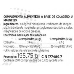 Amlsport Colágeno Com Magnésio 270 Comprimidos