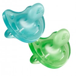 Chupeta CHICCO 2xPhysio Soft Silicon Azul 6-16m (Todogoma)
