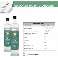 Drasanvi Mct Huile de Coco 500 ml