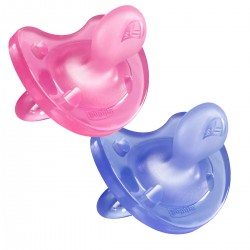 CHICCO 2xSuce Physio Soft Silicone Rose 12 mois+ (Todogoma)