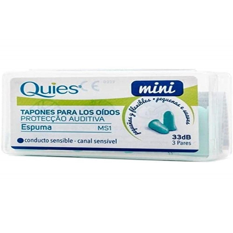Quies Mini-Schaumstoffstöpsel, 3 Paar