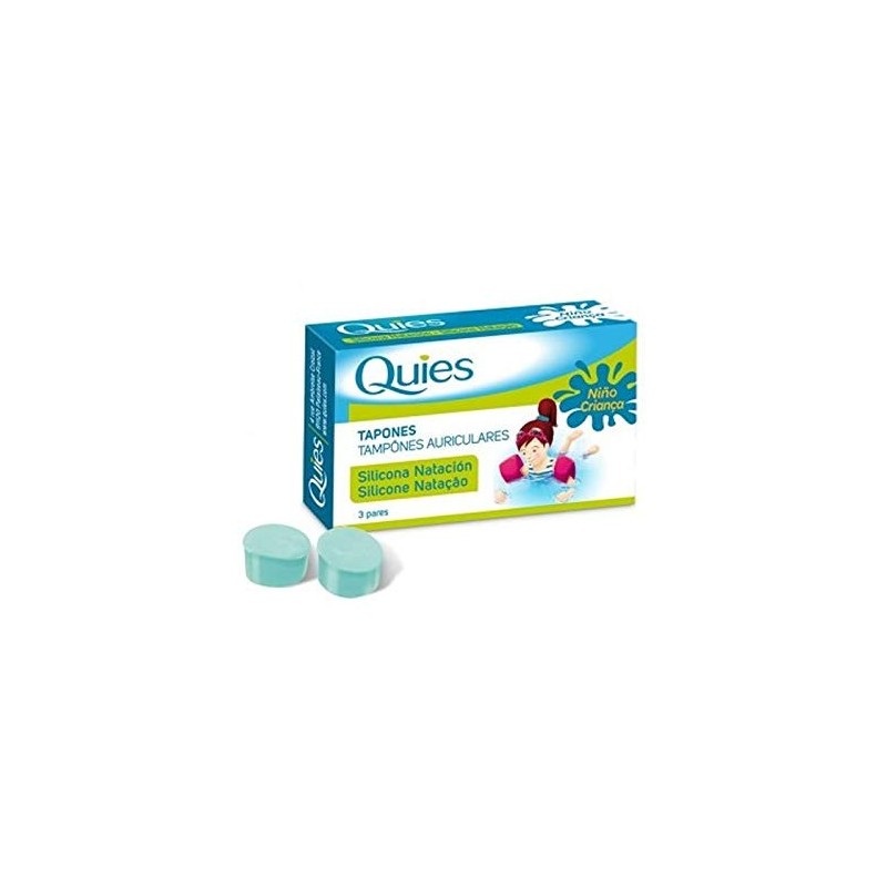 Quies Bouchon en silicone pour natation pour enfants 6 unités