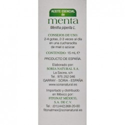 Soria Natural Esencia De Menta 15 ml
