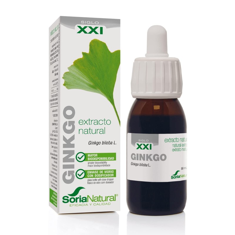 Soria Natural Ginkgo Biloba-Extrakt 21. Jahrhundert 50 ml Soria Natural Ginkgo Biloba-Extrakt 21. Jahrhundert 50 ml