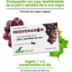 Soria Natural Resverasor 600 Mg 60 Tablets