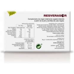 Soria Natural Resverasor 600 mg 60 Comprimés【EXPÉDITION 24 heures】