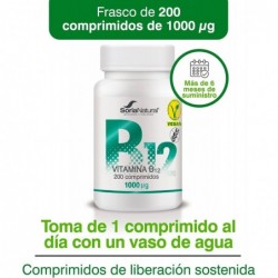 Soria Natural Vitamin B12 250 mg x 200 Tablets