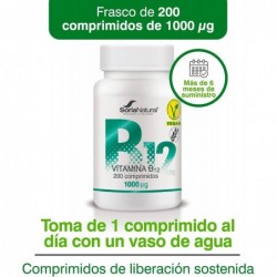 Soria Natural Vitamine B12 250 mg x 200 comprimés