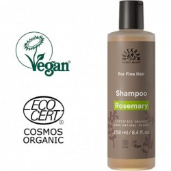 Urtekram Shampoing au romarin pour cheveux fins 250 ml