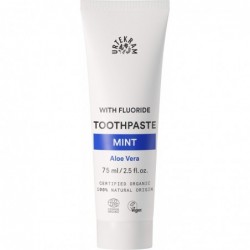 Urtekram Dentifrice Fluor Menthe Aloe 75 ml