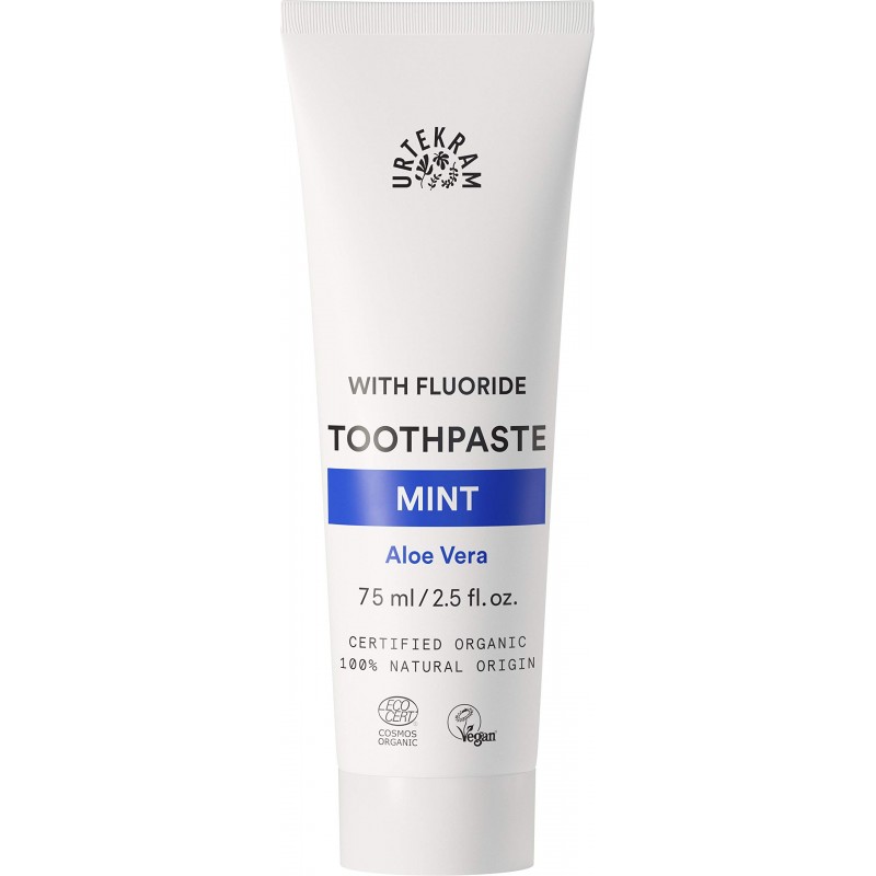Urtekram Dentifrice Fluor Menthe Aloe 75 ml Urtekram Dentifrice Fluor Menthe Aloe 75 ml