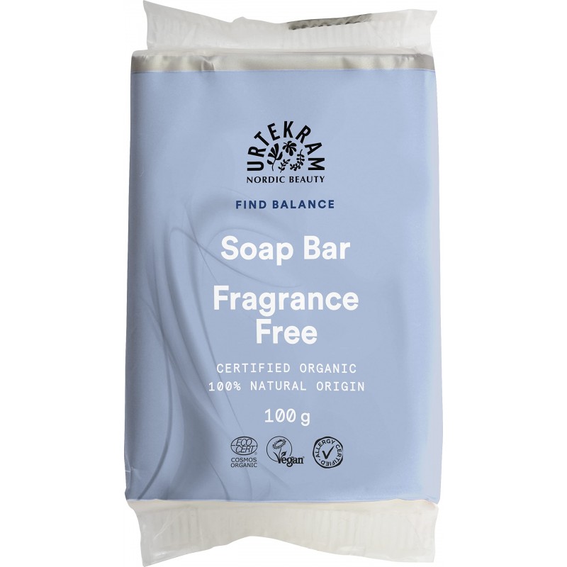 Urtekram Fragrance Free Soap Bar 100G