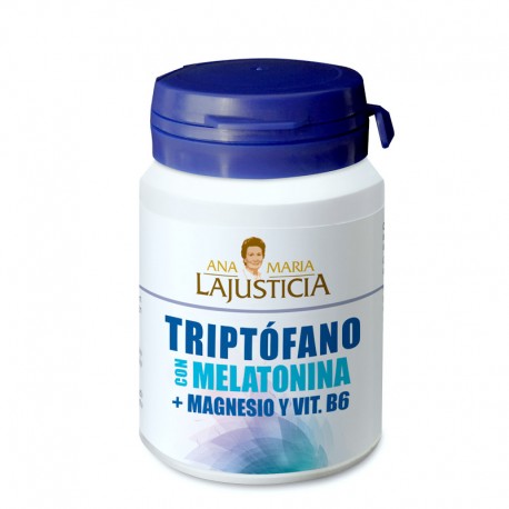Tryptophan Melatonin + Magnesium + Vit. B6 LAJUSTICE 60 Tabletten Tryptophan Melatonin + Magnesium + Vit. B6 LAJUSTICE 60 Tabletten