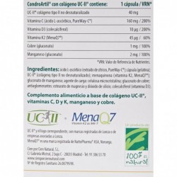 100% Natural Condroartil Con Colágeno Uc-Ii 90 Cápsulasas