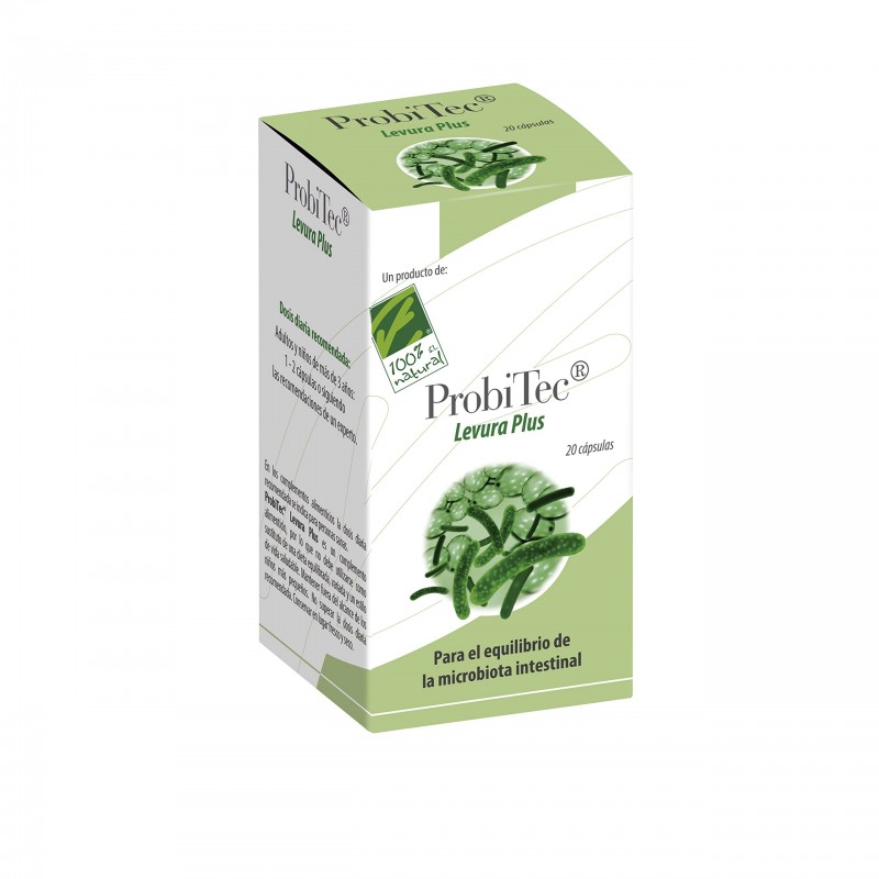 100% Naturel Probitec Levura Plus 20Capsules 100% Naturel Probitec Levura Plus 20Capsules