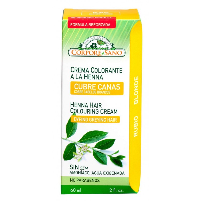 Corpore Sano Crema Colorante a la Henna Rubio 80ml Corpore Sano Crema Colorante a la Henna Rubio 80ml
