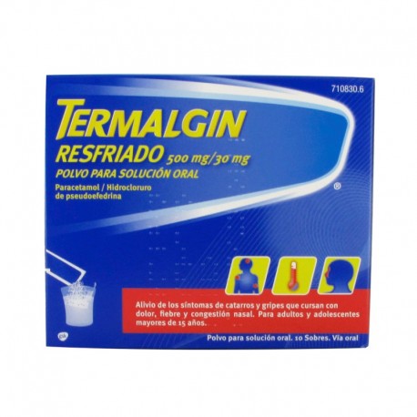 TERMALGIN Poudre Froide 500mg/30mg 10 sachets TERMALGIN Poudre Froide 500mg/30mg 10 sachets