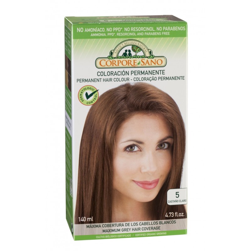 Corpore Sano Tinte Permanente 5 Castaño Claro 140 ml Corpore Sano Tinte Permanente 5 Castaño Claro 140 ml