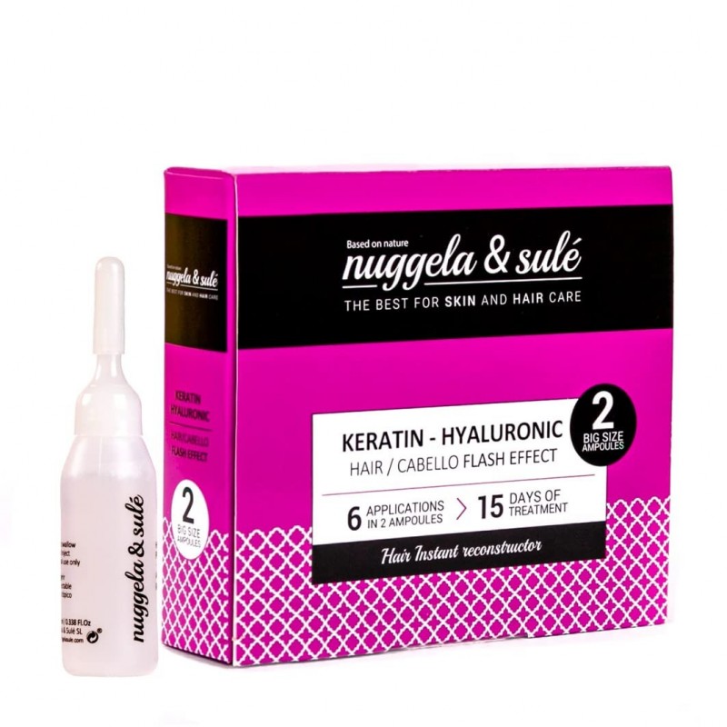 Nuggela & Sule – 2er-Pack Keratin-Hyaluron-Ampullen, 10 ml Nuggela & Sule – 2er-Pack Keratin-Hyaluron-Ampullen, 10 ml