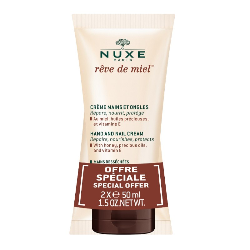 NUXE Rêve de Miel Duplo Hand and Nail Cream 2x50ml