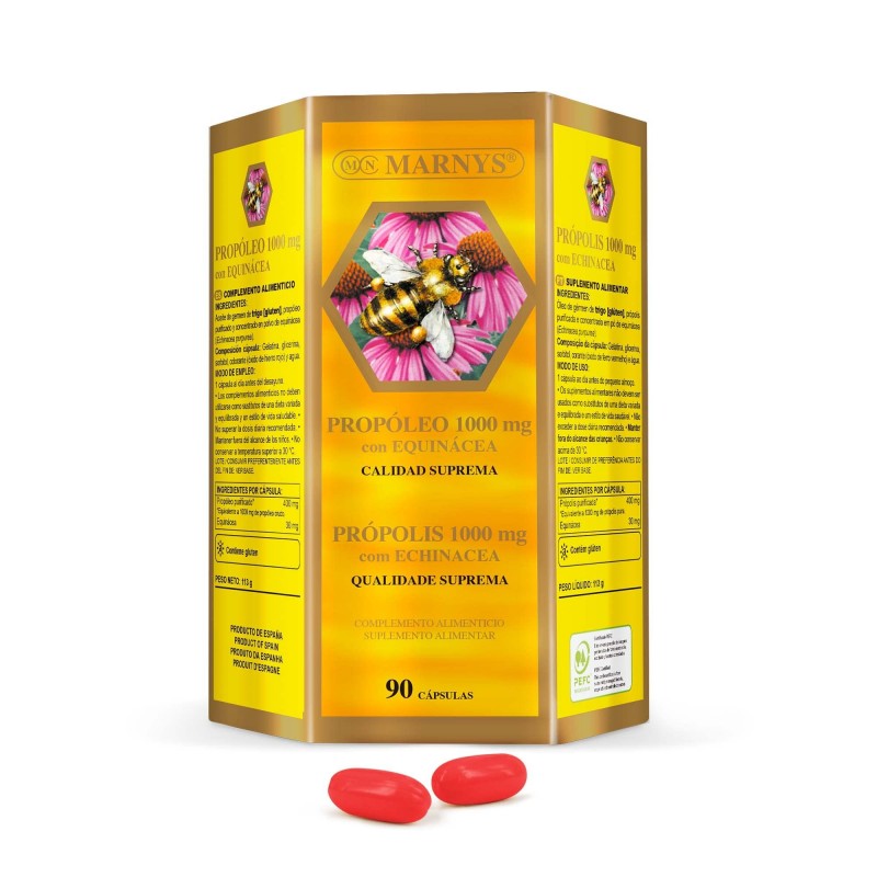 Marnys Propolis 1000 Mg with Echinacea 1000 mg 90 Capsules