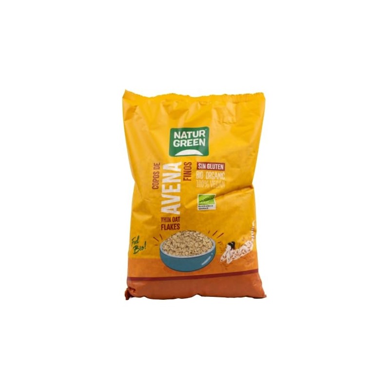 Flocos de Aveia Finos Sem Glúten Orgânicos Naturgreen 1Kg Flocos de Aveia Finos Sem Glúten Orgânicos Naturgreen 1Kg