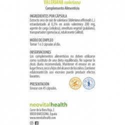 Neo Phytogranules Valériane 45 Gélules