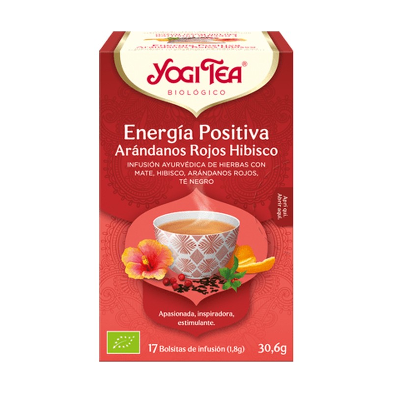 Yogi Tea Energía Positiva Arándanos Hibisco 17 Bolsitas