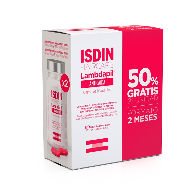 ISDIN LAMBDAPIL Anti-Haarausfall 2x60 Kapseln Duplo Promotion