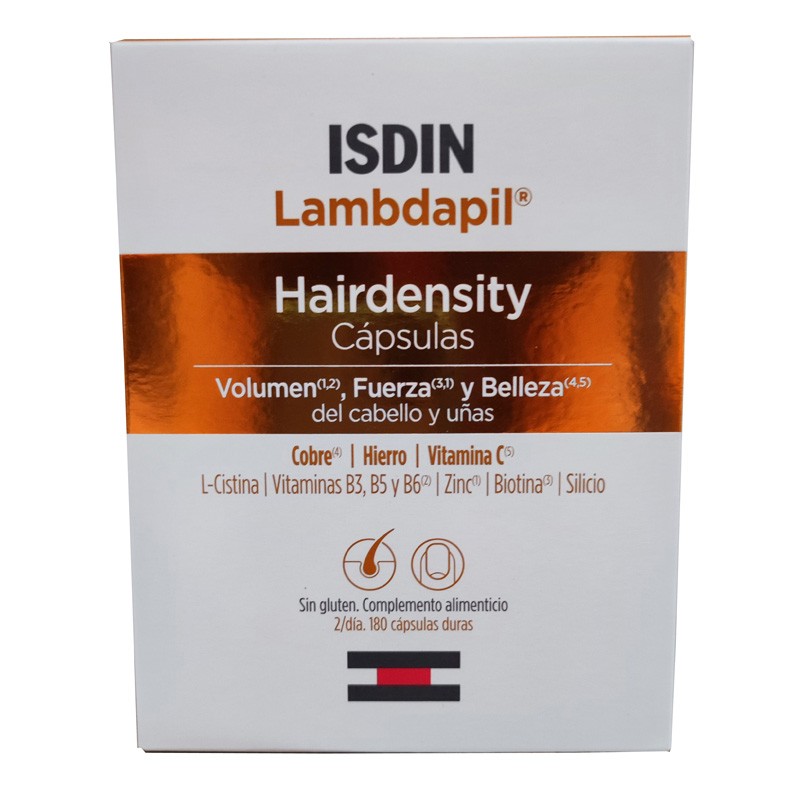 ISDIN LAMBDAPIL Haardichte Haare und Nägel 180 Kapseln ISDIN LAMBDAPIL Haardichte Haare und Nägel 180 Kapseln